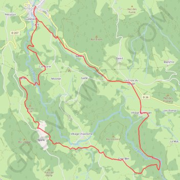Cascade de la Pisserote GPS track, route, trail