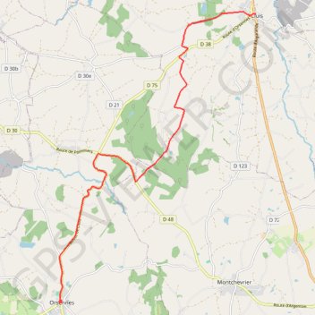 Cluis - Orsennes GPS track, route, trail