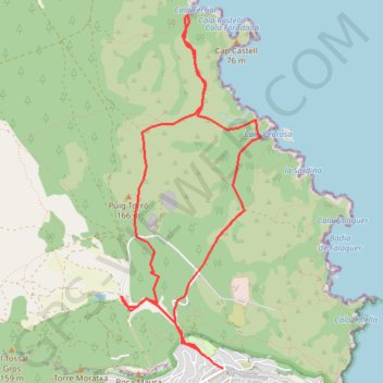 Callanques Ferriol et Pedrosa GPS track, route, trail