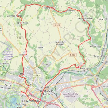 Cergy-Labbeville GPS track, route, trail