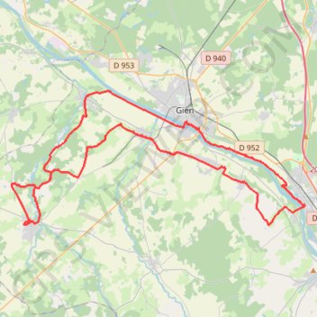 Coullons - Briare GPS track, route, trail