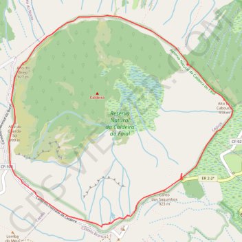 Faial Caldeira circle trail GPS track, route, trail