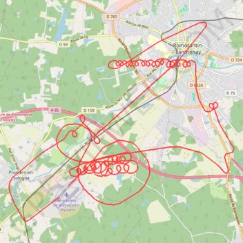 27/04/2022 LFYR (16:56) LFYR (17:35) GPS track, route, trail