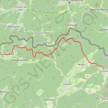 GR 53 Climbach - Obersteinbach GPS track, route, trail