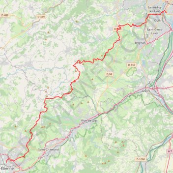 STL21_Sainté GPS track, route, trail