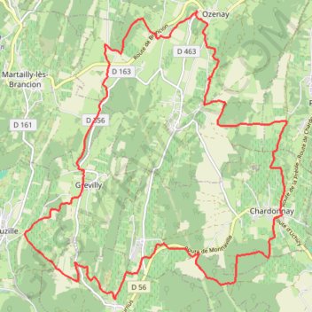 Tournuscimes - Chardonnay GPS track, route, trail