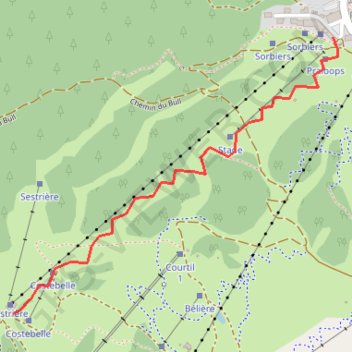 Pra Loup descente expert GPS track, route, trail