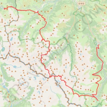Traversée dans les Pyrénées de Gourette à Luz-Saint-Sauveur GPS track, route, trail