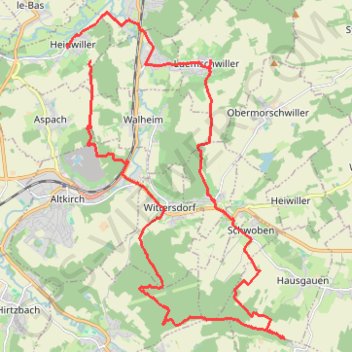 Haidwiller GPS track, route, trail