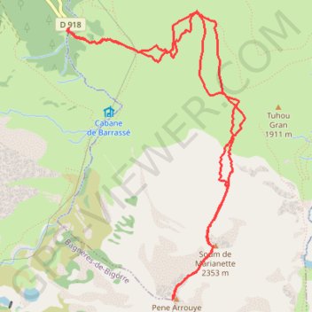 Marianette-Pene Arrouye GPS track, route, trail