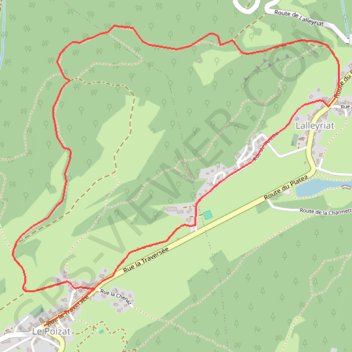 Le Poizat GPS track, route, trail
