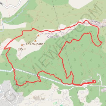 Ollioules GPS track, route, trail