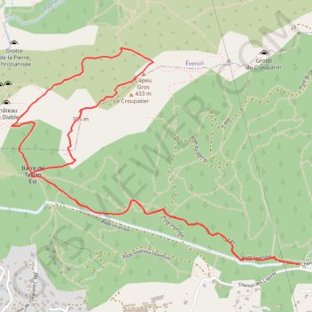 Sur les hauteurs d'Ollioules depuis Châteauvallon GPS track, route, trail