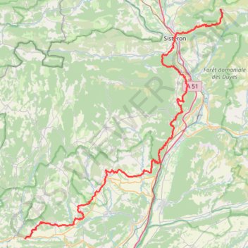 GR653D Randonnée de Saint Geniez à CéreSainte (Alpes de Haute-Provence) GPS track, route, trail