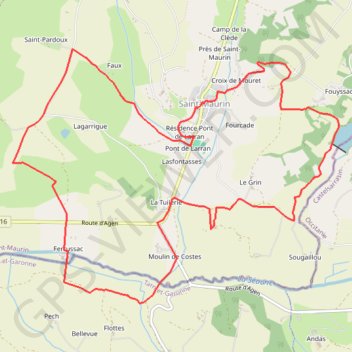 Rando moulin Ferrussac GPS track, route, trail