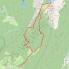 Rochers de Chalves depuis Mont Saint Martin (Chartreuse) GPS track, route, trail