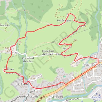 Balades des Granges GPS track, route, trail