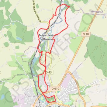 Château-Renault (Authon) GPS track, route, trail
