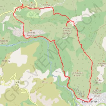 Tour du Mouton d'Anou GPS track, route, trail