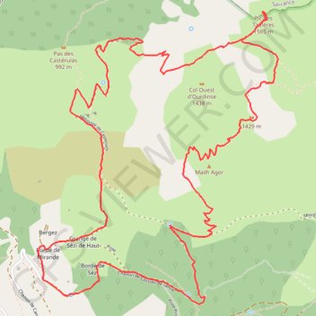 Pic de Teulere GPS track, route, trail