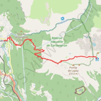 Tour des Fiz, 1ère étape Servoz - Chamonix GPS track, route, trail