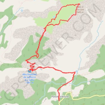 Capu a u Cuccula GPS track, route, trail