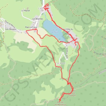 Tour du lac de La Thuile - Rocher du Manettaz GPS track, route, trail