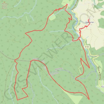 Tours et détours dans le Sambrès - Roquerlan GPS track, route, trail