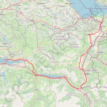 La Suisse a velo - Route 9 - par Le-Plaisir-a-VELO.com (rev) GPS track, route, trail