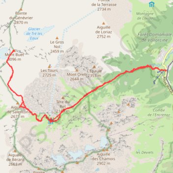 Mont Buet (27/06/2019) GPS track, route, trail