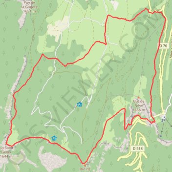 Trail de Vassieux GPS track, route, trail