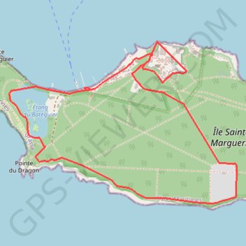 Île Sainte-Marguerite GPS track, route, trail