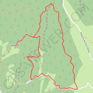 Lambra et la Contamine GPS track, route, trail