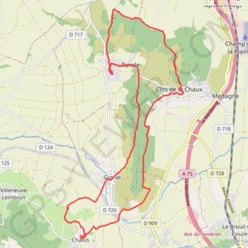 Broc Chalus Bergonne GPS track, route, trail