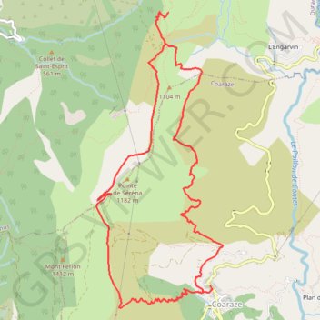 Boucle Coaraze rocca sparviera SL GPS track, route, trail