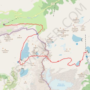 Via-Alpina R92 - Robiei - Maria-Luisa - Corno-Gries GPS track, route, trail