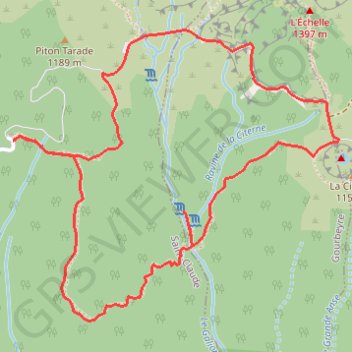 🚶 Trace boucle de la Chute du Galion a l'Armistice GPS track, route, trail