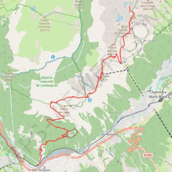 Traversée des Aiguilles rouges - J2 GPS track, route, trail