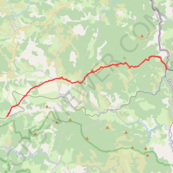 Randonnée de depuis Allenc à La Bastide-Puylaurent en Lozère GPS track, route, trail