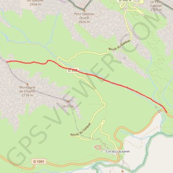 Col de côte Plaine GPS track, route, trail