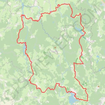 Route des lacs du Morvan GPS track, route, trail