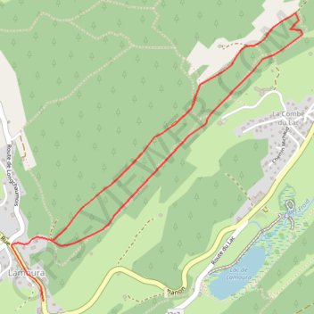 La Combe Arbey - Lamoura GPS track, route, trail