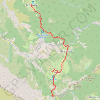 Jour 2: La Nouvelle à Marla GPS track, route, trail