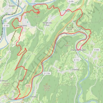 Parcours Final 35km GPS track, route, trail