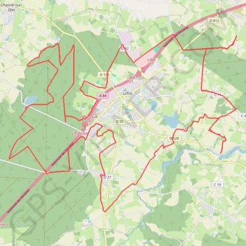 La Bouëxière vtt GPS track, route, trail
