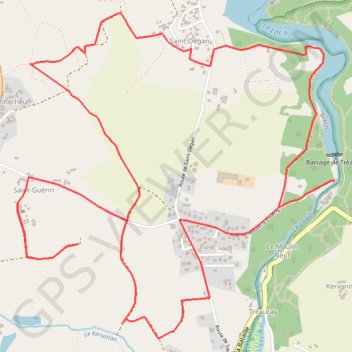 Saint-Dégan GPS track, route, trail