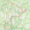 La Canourgue (56min) - Circuit des gorges du Tarn (68km, D+900m) GPS track, route, trail