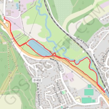 Le long de Lizaine entre Bethoncourt et Bussurel GPS track, route, trail