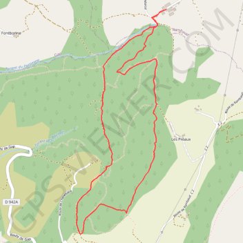 Blache Cotière GPS track, route, trail