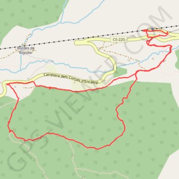 Sources du Campe GPS track, route, trail